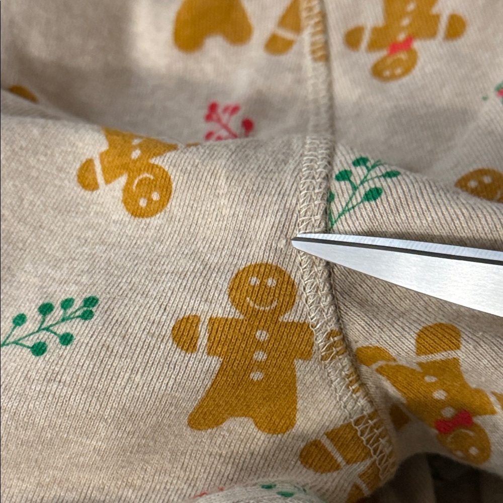 Pact Size Large Unisex Pajama 2 Piece Set Gingerbread 100% Organic Cotton Comfy - Picture 6 of 16